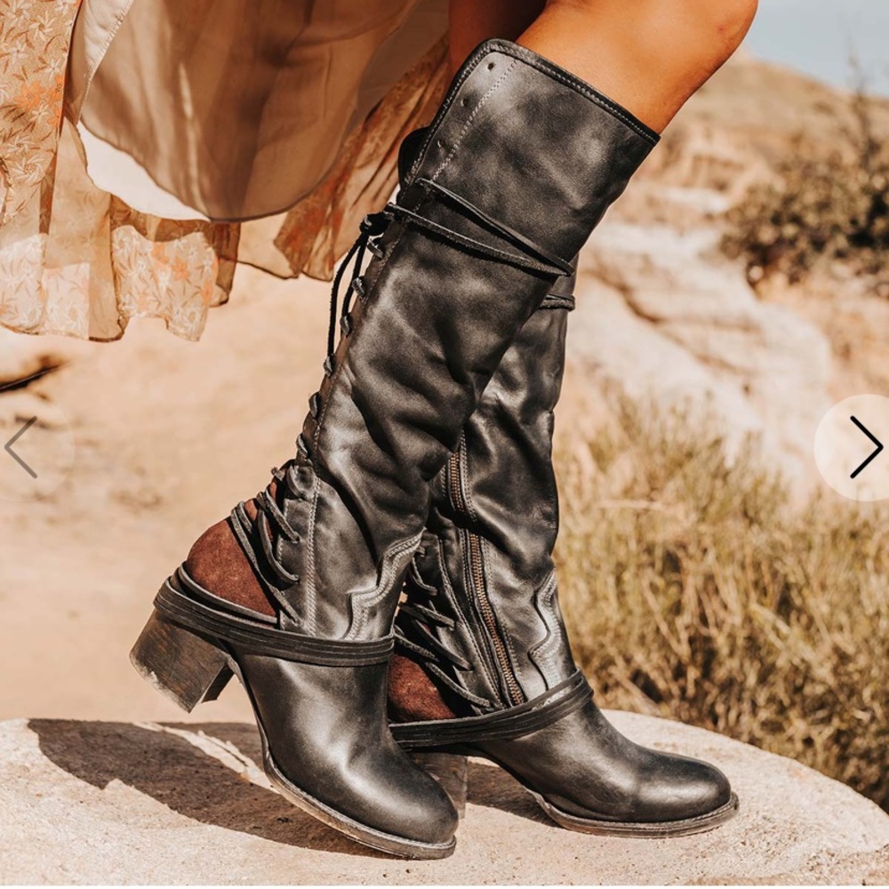 Worn once, beautiful boots. I ordered too small and cannot return now.